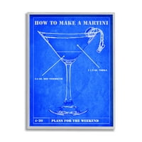 Kako napraviti Martini grafička grafika u sivom okviru zidni ispis, dizajn Marcusa Julesa