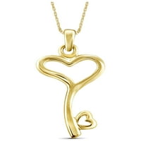 Jewelersclub srebrna lančana ogrlica za žene - 14K zlatna ogrlica za ključevu ključeva - šik, zapanjujući srebrni
