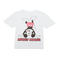 Disney Boys Mickey Mouse naopako grafičke majice, veličine 4-18