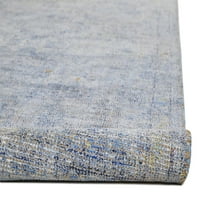 Ramey Vintage Space obojena vuna naglašena prostirka, klasična plava bež, 3ft-6in 5ft-6in