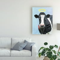 Zaštitni znak likovna umjetnost 'Sveta krava' platno umjetnost Fab Funky