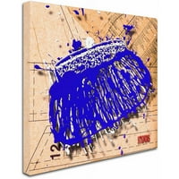 Zaštitni znak likovna umjetnost Snap torbica plava platna Art by Roderick Stevens