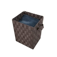 Rješenja za odlaganje tkane kante za skladištenje ormara, spavaće sobe i rublja - srednje smeđa