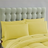 Luksuzni žuti 7-komad kreveta u vrećici dolje alternativni komplet kompanije, kralj