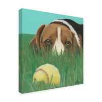 Zaštitni znak likovna umjetnost 'Dlynns Dogs Sunny' Canvas Art by Dlynn Roll