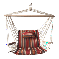 Izrazi dvorišta Vanjska viseća stolica - viseća stolica Swing Swing - Crvene, bijele i plave pruge