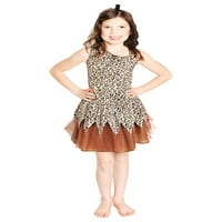 Seasons Girls Leopard Print Cave Girl haljina Halloween kostim veliko