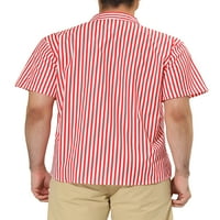 Jedinstveni prijedlozi muške ljetne košulje Na pruge s kratkim rukavima u boji