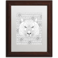Zaštitni znak likovna umjetnost Životinje 27 Canvas Art by Hello Angel, White Matte, drveni okvir