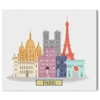 Paris šareno Paris slikanje platna umjetnički tisak
