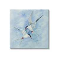 Dvije ptice koje lete nebesko divlje životinje i insekti slikati galerija zamotana platna za tisak zidne umjetnosti