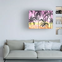 Lipanj Erica Vess 'Island Sunset I' Canvas Art
