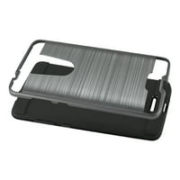 CoolPad LG Stylo Case CoolPad Revvl Plus hibridni metalni četkani tekstura u sivoj boji