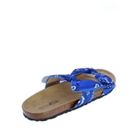 Mata Broadwalk- Dvostruki kaiš Slide sandala u plavoj boji