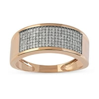 Muški dijamantni prsten od 10k ružičastog zlata od 12k dijamanta