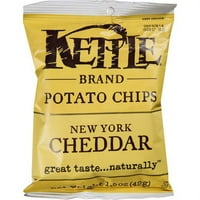 Kettle Brand New York Cheddar krumpir čips, 1. oz