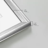 Wexford Home potkrovlje Pastel v Premium Framed Print, 18.5 24.5 - Spremni za objesiti, srebro