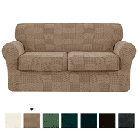 Subrte 3-komad rastezljivog patchwork uzorka kauč poklopca s poklopca, odvojeni poklopac jastuka