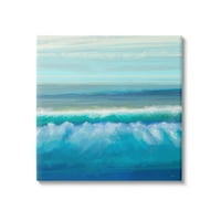 Četkani morski valovi srušeni obalna slika galerija zamotana platno print zidna umjetnost