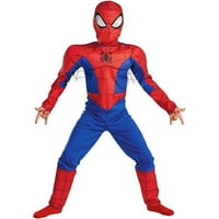 Uzbudljiva animirana serija o Spider-Manu-Dječji kostim s mišićavim prsima Spider-Mana 4-6