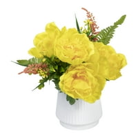 Osnove 13 Umjetna svilena žuta božura mješoviti ljetni cvjetovi odabir