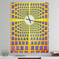 DesignArt 'apstraktna optička iluzija' Moderni zidni sat