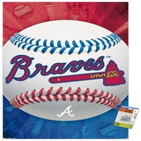 Atlanta Braves - zidni poster s logotipom, 14.725 22.375