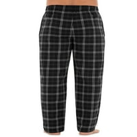 George muški i veliki muški karirani pleteni flanel za spavanje pidžama hlače, 2-pack, veličina S-5xl