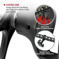 RubberMaid Automotive 3346- Proširiva traka za viseće odjeće, ne klizna gumena presvučena krupna štap s dodatnim