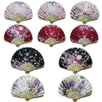 Kineski japanski najlonski čipkasti cvjetni preklopni obožavatelji ručni set od 10