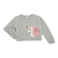 Wonder Nation Girls Grafički pulover pulover, veličine 4- & Plus