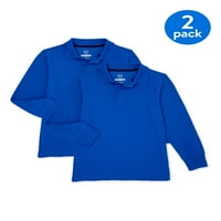 Školska uniforma za dječake, Polo majica s dugim rukavima, set za dječake, veličine 4-18