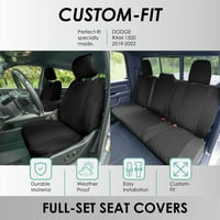 Neoprene prekrivači za sjedalo prilagođenih za-Dodge Ram Front Set Black