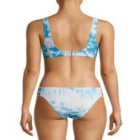 Gornji dio bikinija s naramenicama Plus veličine za juniorke i juniorke bez obruba s prednjim čvorom