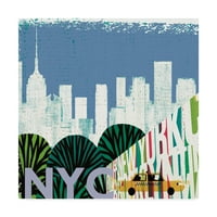 Zaštitni znak likovne umjetnosti 'New York City Life NYC' platno umjetnost Michaela Mullana