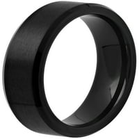 Muški crni ip kobalt saten završni bend - muški prsten