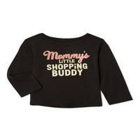 Ganimals Baby Girls 'Mamy's Little Shopping Buddy grafička majica s dugim rukavima, veličine 0 3m-24m