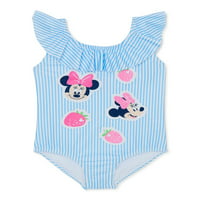 Minnie Mouse malu djecu s ruffle kupaći kostim, 1 komad, veličine 12m-5T