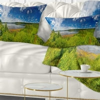DesignArt idealna ljetna livada panorama - pejzažni tiskani jastuk za bacanje - 12x20