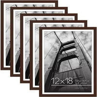 Okvir za fotografije od mahagonija-zasloni sa i bez tepiha - set okvira s visećim hardverom za horizontalni i vertikalni