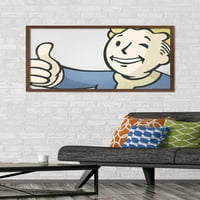 Fallout - Trezor - Palac prema zidnim plakatima izbliza, 22.375 34 uokviren