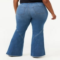 Sofia Jeans by Sofia Vergara Women Plus Size Melisa High Rise Super Flare Povuci na trapericama