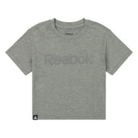 Reebok Girls Relay Slinky Jersey obrezana majice s kratkim rukavima, veličine 4-18