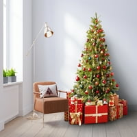 Adventski kalendar u veseloj crvenoj boji mekani poliesterski Božićni jastuk za bacanje, 14 20