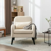 Akcentne stolice a-list, ležaljka s jastukom, bijela