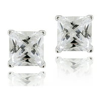 Zirconia Ice Swarovski cirkonia Sterling Silver Stup Naušnice