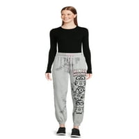 MINIONS Juniors's Tie Boje Grafički jogger hlače, 28 ”inseam, veličine xs-xxxl