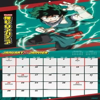 Trendovi International My Hero Academia Wall Calendar & Pushpins