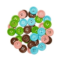 Jednostavnost omiljena nalaza gumbi, razne boje, 40-pack