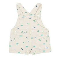 Wonder Nation Baby and Maydler Girl Floral Shortall, mjeseci-5t